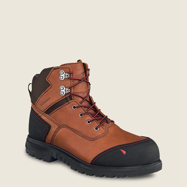 Red Wing Safety Boots Brnr Xp - 6-Inch Waterproof Toe - Brune/Svart - Herre 5846-XUWRN